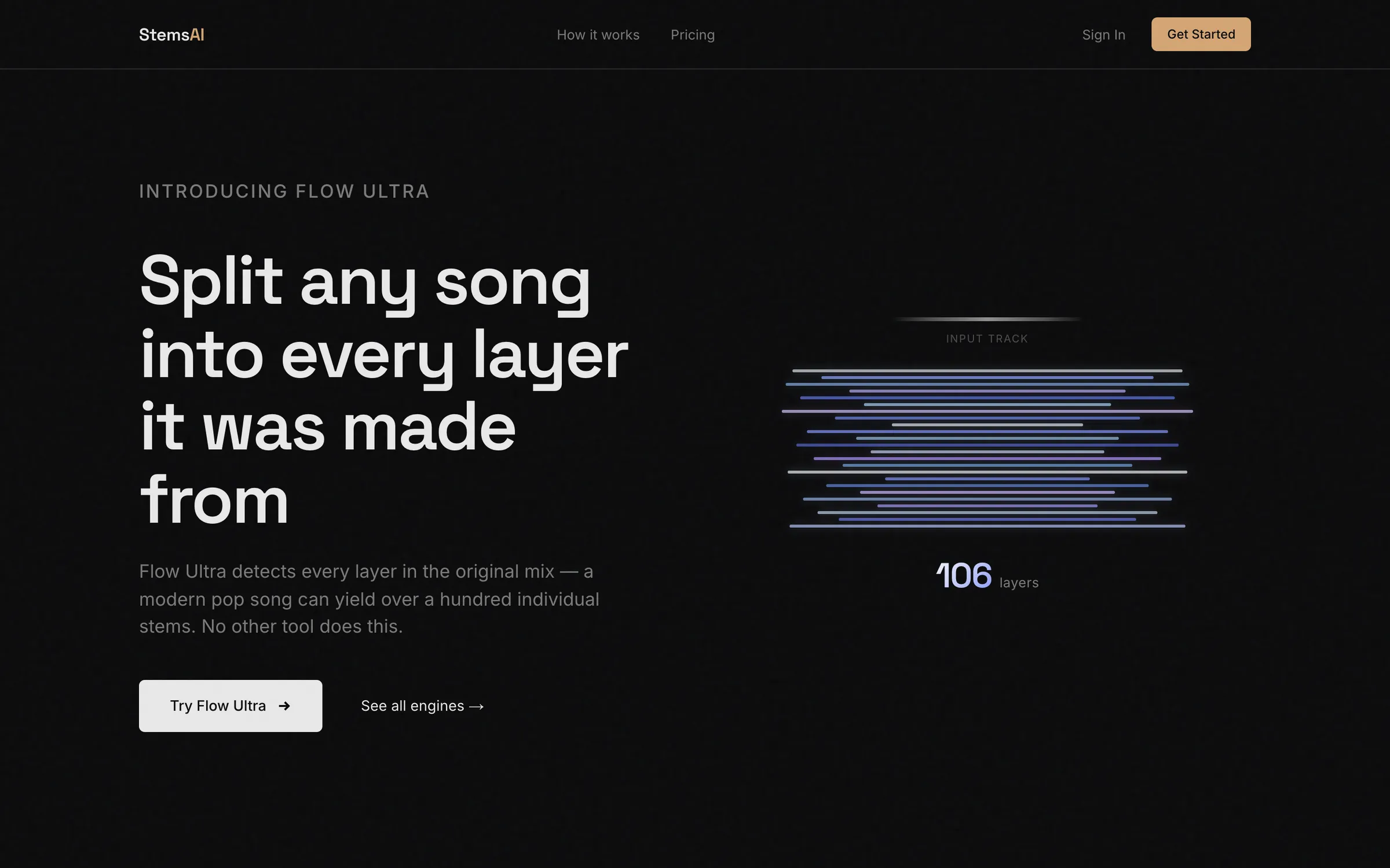 The StemsAI website